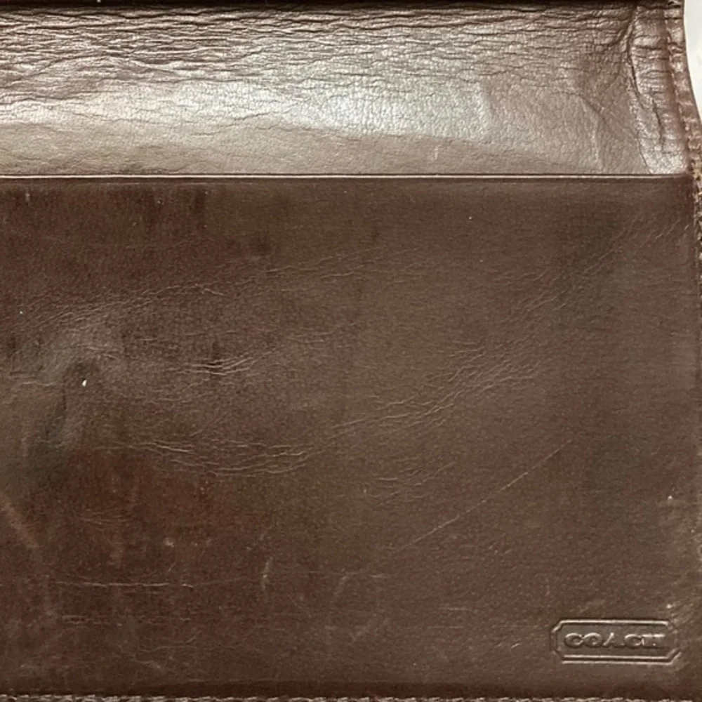 Coach vintage black leather wallet